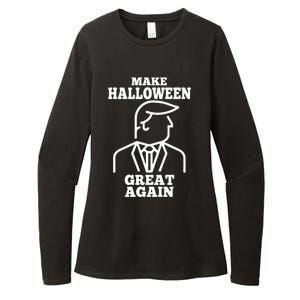 Trump Pumpkin Make Halloween Great Again Trumpkin Gift Womens CVC Long Sleeve Shirt