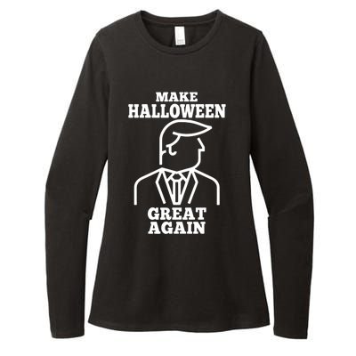 Trump Pumpkin Make Halloween Great Again Trumpkin Gift Womens CVC Long Sleeve Shirt