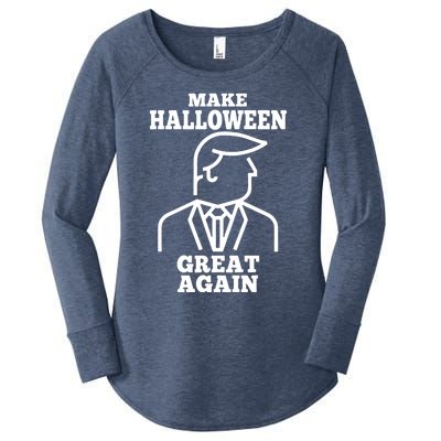 Trump Pumpkin Make Halloween Great Again Trumpkin Gift Women's Perfect Tri Tunic Long Sleeve Shirt