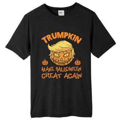 Trumpkin Pumpkin Make Halloween Great Again Cute Gift Tall Fusion ChromaSoft Performance T-Shirt