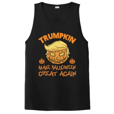 Trumpkin Pumpkin Make Halloween Great Again Cute Gift PosiCharge Competitor Tank