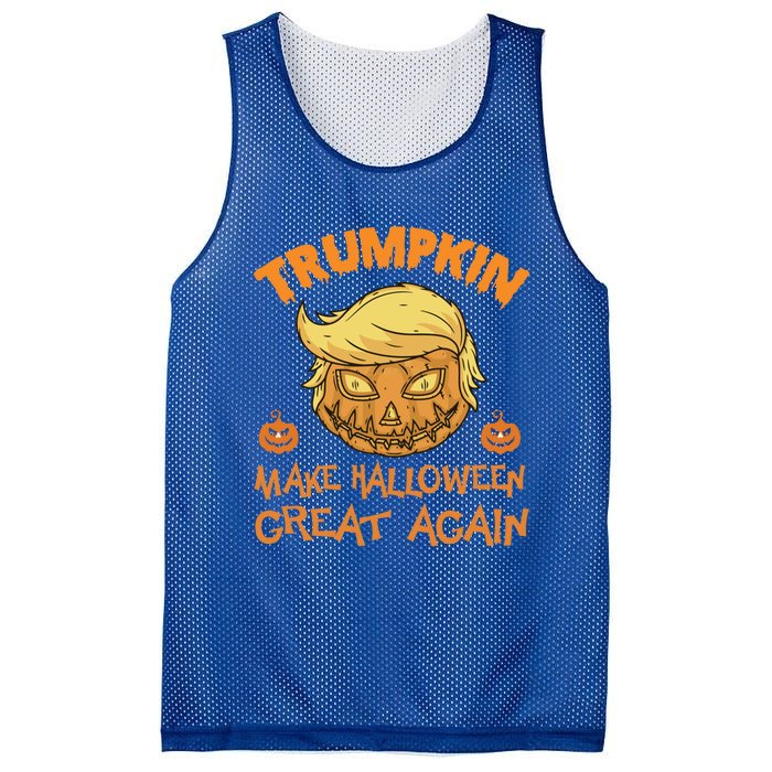 Trumpkin Pumpkin Make Halloween Great Again Cute Gift Mesh Reversible Basketball Jersey Tank