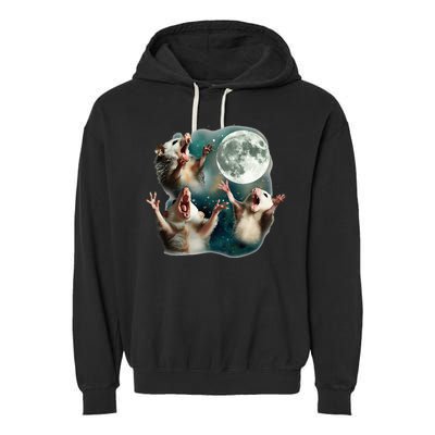Three Possum Moon 3 Opossum Garment-Dyed Fleece Hoodie