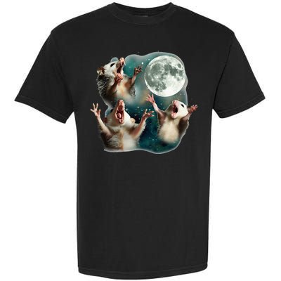 Three Possum Moon 3 Opossum Garment-Dyed Heavyweight T-Shirt