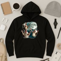 Three Possum Moon 3 Opossum Hoodie