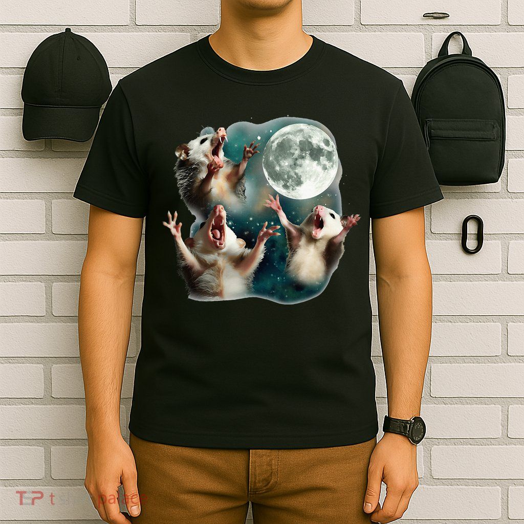 Three Possum Moon 3 Opossum T-Shirt