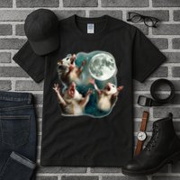 Three Possum Moon 3 Opossum Tall T-Shirt