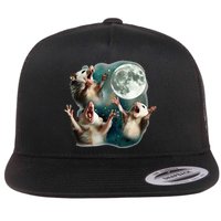 Three Possum Moon 3 Opossum Flatbill Hat