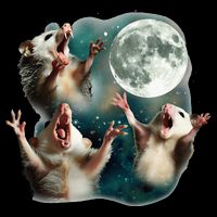 Three Possum Moon 3 Opossum 16 in Basic Backpack