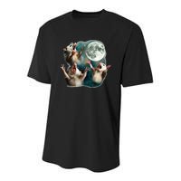 Three Possum Moon 3 Opossum Youth Performance Sprint T-Shirt