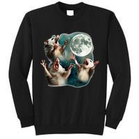 Three Possum Moon 3 Opossum Tall Sweatshirt
