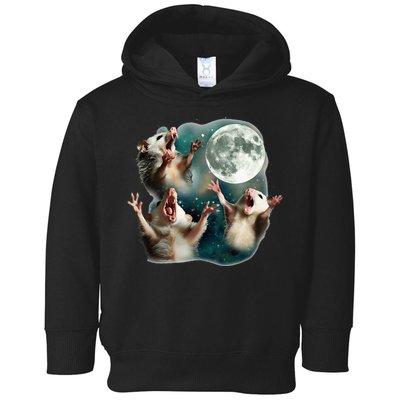 Three Possum Moon 3 Opossum Toddler Hoodie