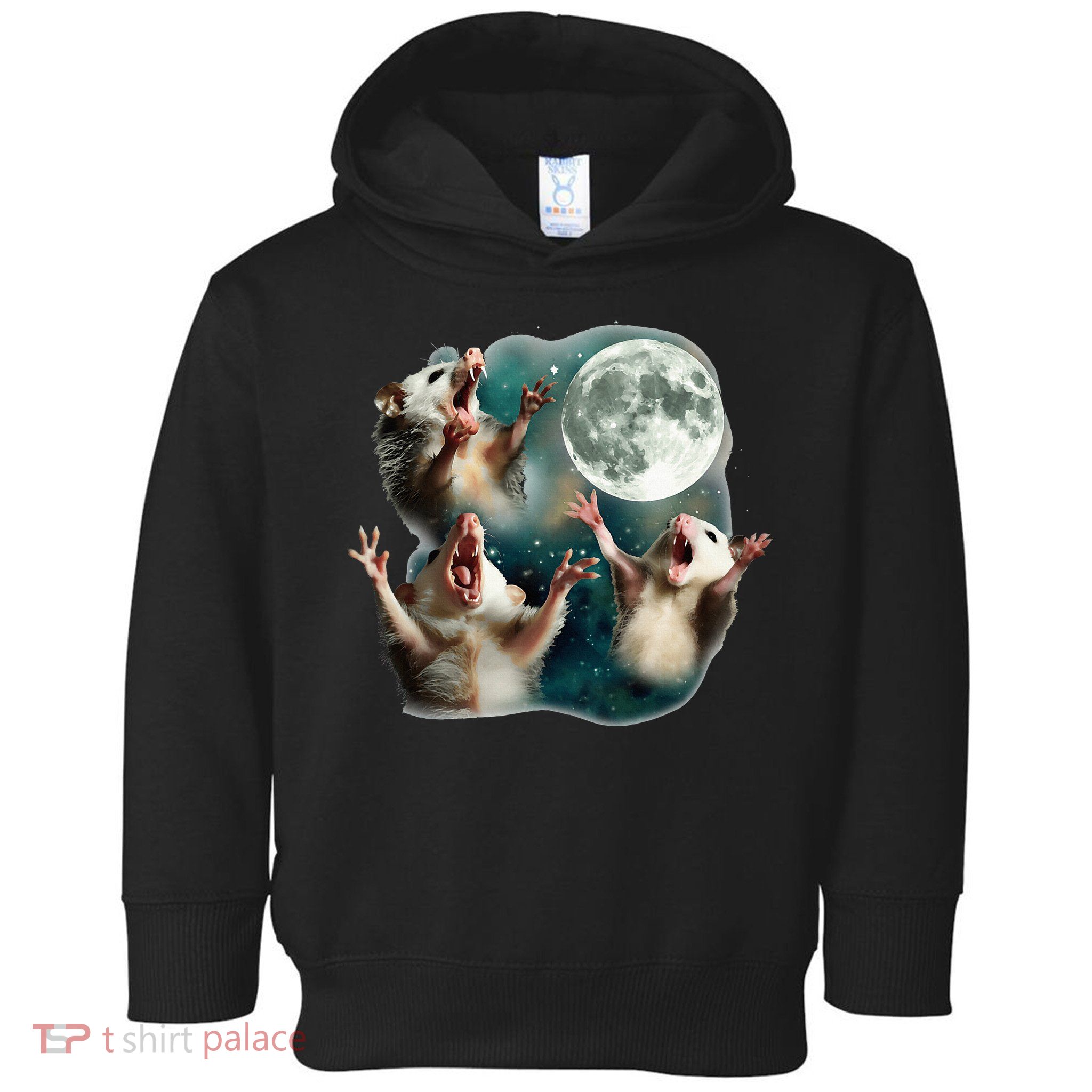 Three Possum Moon 3 Opossum Toddler Hoodie
