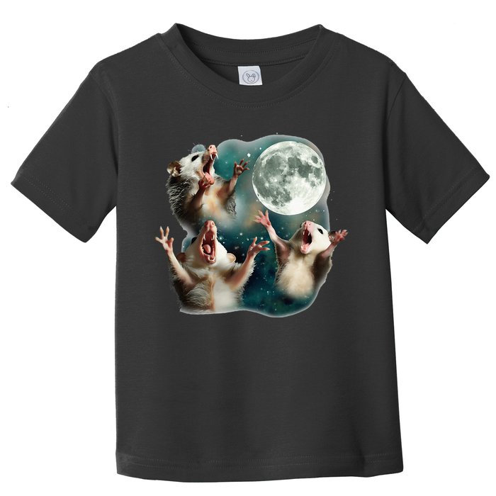 Three Possum Moon 3 Opossum Toddler T-Shirt
