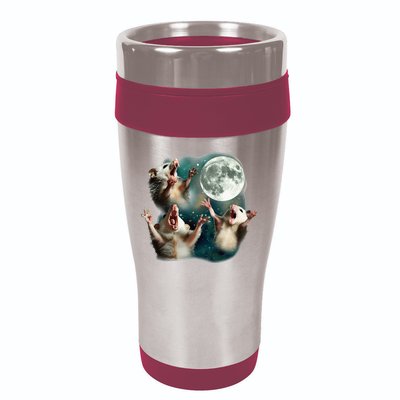 Three Possum Moon 3 Opossum 16oz Travel Tumbler