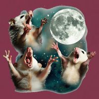 Three Possum Moon 3 Opossum 16oz Travel Tumbler