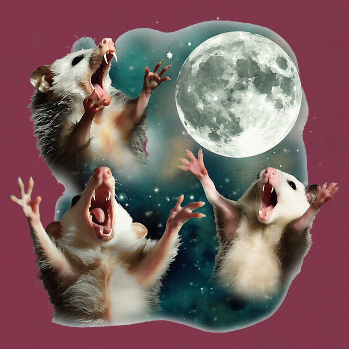 Three Possum Moon 3 Opossum 16oz Travel Tumbler