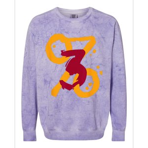 Three Percent Miami 3 Design Colorblast Crewneck Sweatshirt