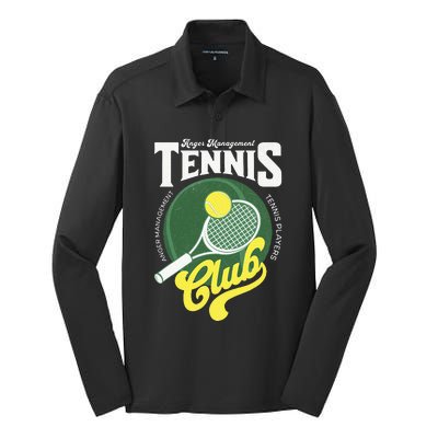 Tennis Player Management With Anger Therapy Silk Touch Performance Long Sleeve Polo