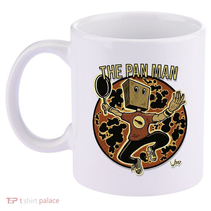 The Pan Man 11oz C Handle Ceramic Mug