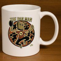 The Pan Man 11oz C Handle Ceramic Mug