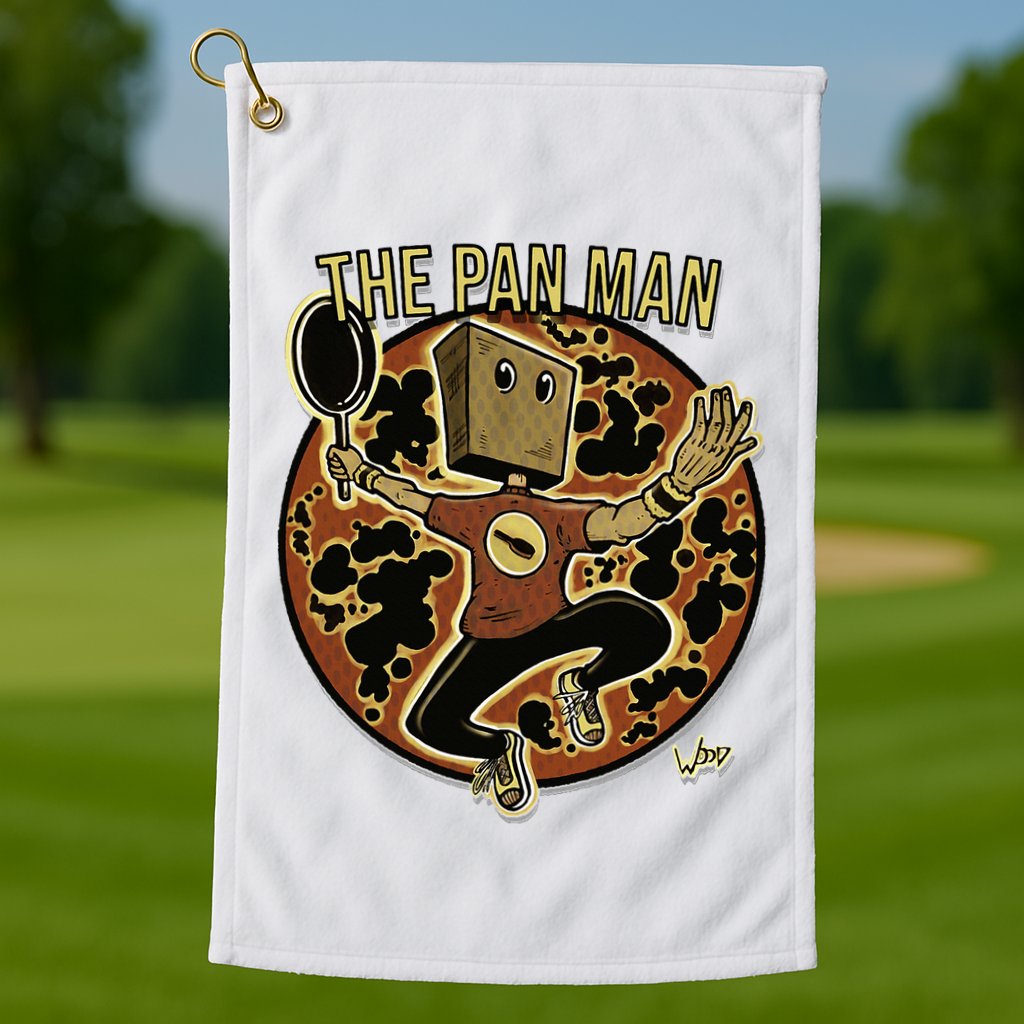 The Pan Man Golf Towel