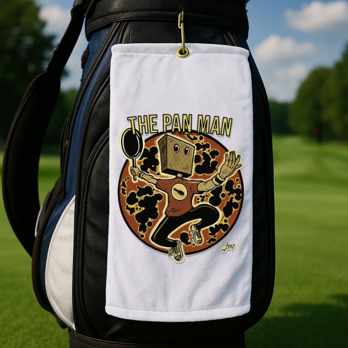 The Pan Man Golf Towel