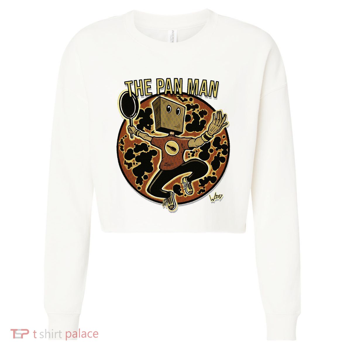 The Pan Man Cropped Pullover Crew