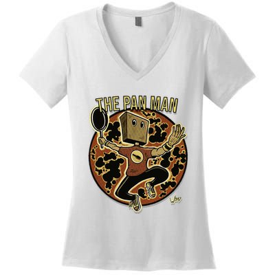 The Pan Man Women's V-Neck T-Shirt