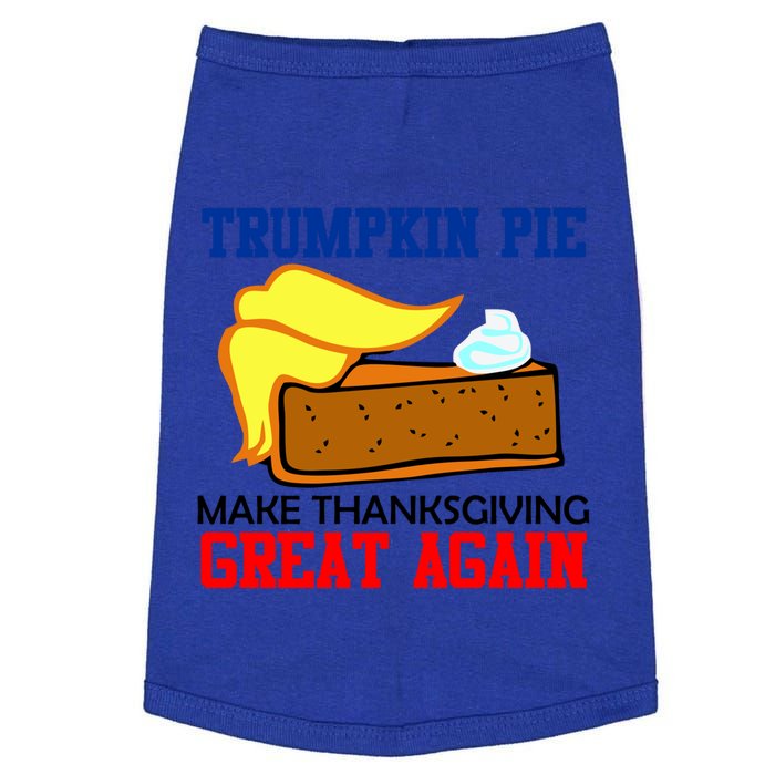 Trumpkin Pie Make Thanksgiving Great Again Funny Trump Gift Doggie Tank