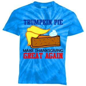 Trumpkin Pie Make Thanksgiving Great Again Funny Trump Gift Kids Tie-Dye T-Shirt