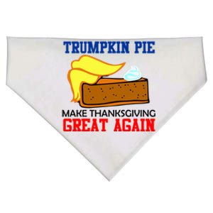 Trumpkin Pie Make Thanksgiving Great Again Funny Trump Gift USA-Made Doggie Bandana