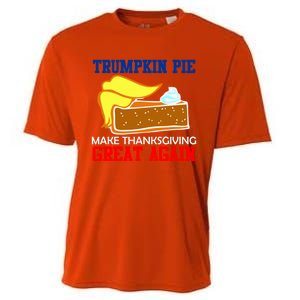 Trumpkin Pie Make Thanksgiving Great Again Gift Cooling Performance Crew T-Shirt