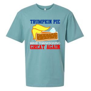 Trumpkin Pie Make Thanksgiving Great Again Gift Sueded Cloud Jersey T-Shirt