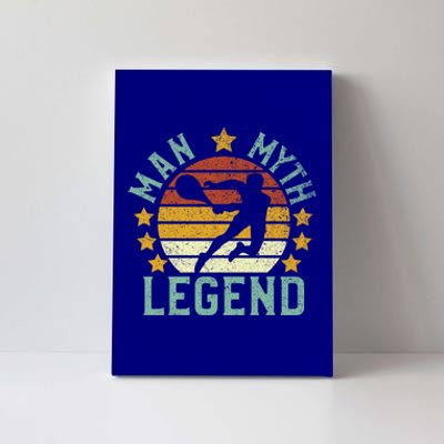 Tennis Player Myth Legend Funny Vintage Tennis Dad Gift Canvas