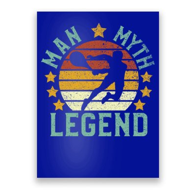 Tennis Player Myth Legend Funny Vintage Tennis Dad Gift Poster