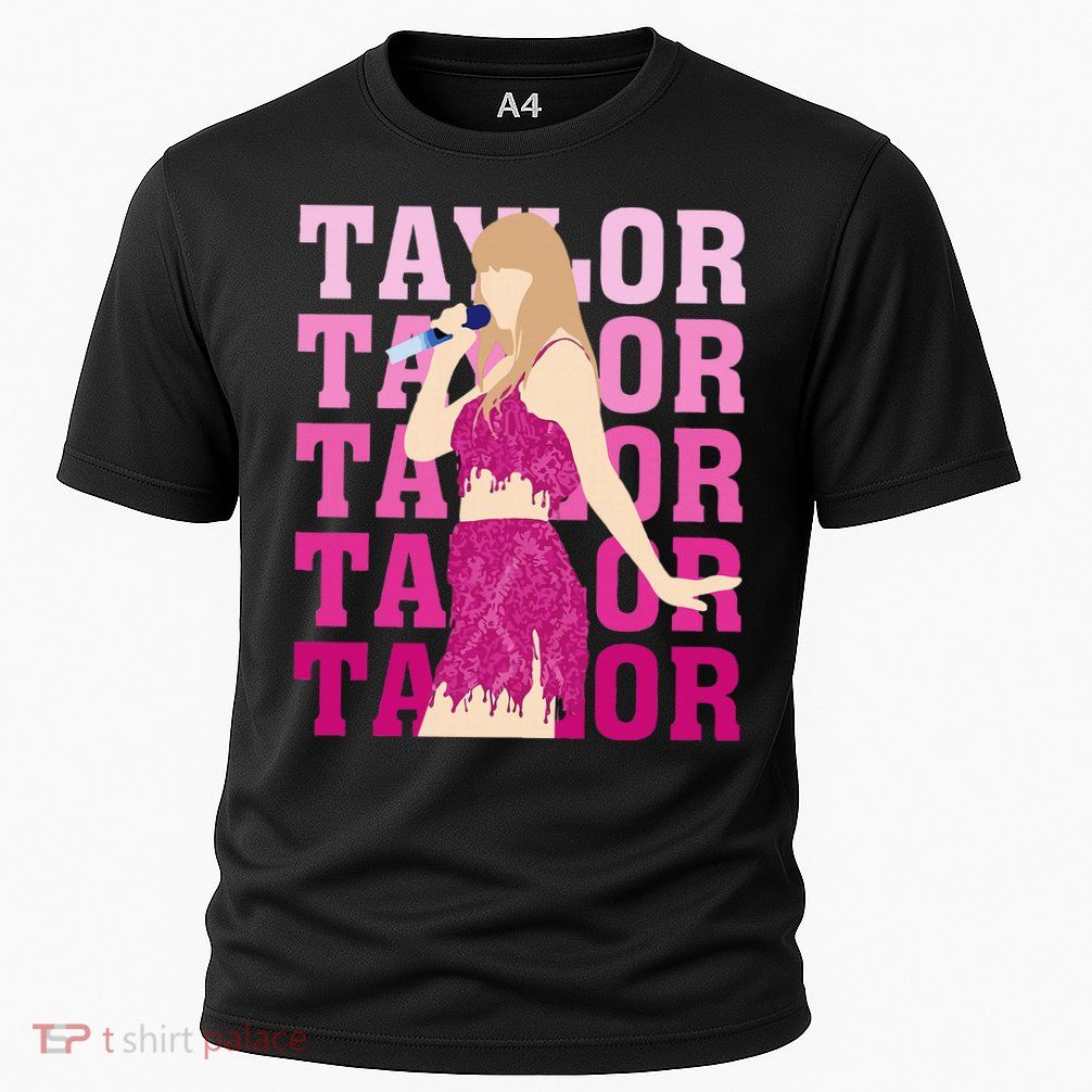 Taylor Personalized Name I Love Taylor Girl Groovy Cooling Performance Crew T-Shirt