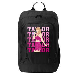 Taylor Personalized Name I Love Taylor Girl Groovy City Backpack