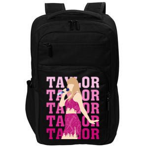 Taylor Personalized Name I Love Taylor Girl Groovy Impact Tech Backpack