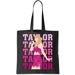 Taylor Personalized Name I Love Taylor Girl Groovy Tote Bag