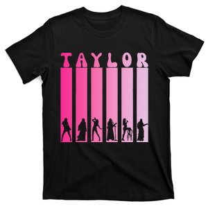 Taylor Personalized Name I Love Taylor Girl Groovy T-Shirt