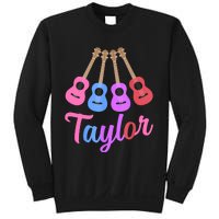 Taylor Personalized Name I Love Taylor Girl Groovy 70S Sweatshirt