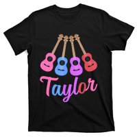 Taylor Personalized Name I Love Taylor Girl Groovy 70S T-Shirt