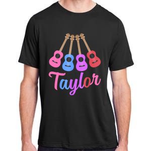 Taylor Personalized Name I Love Taylor Girl Groovy 70S Adult ChromaSoft Performance T-Shirt