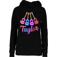 Taylor Personalized Name I Love Taylor Girl Groovy 70S Womens Funnel Neck Pullover Hood