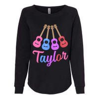 Taylor Personalized Name I Love Taylor Girl Groovy 70S Womens California Wash Sweatshirt