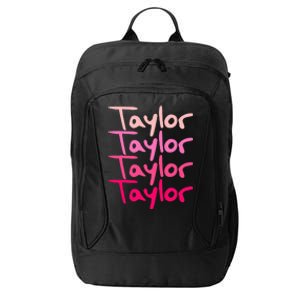 T.aylor Personalized Name City Backpack