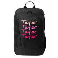 T.aylor Personalized Name City Backpack