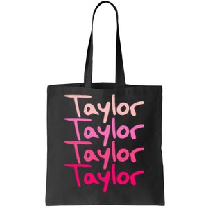 T.aylor Personalized Name Tote Bag