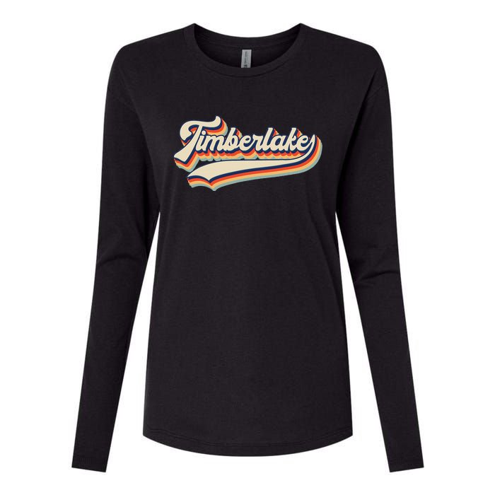 Timberlake Personalized Name I Love Timberlake Vintage Womens Cotton Relaxed Long Sleeve T-Shirt